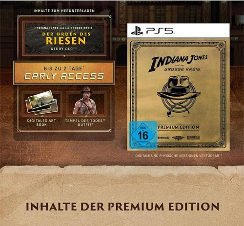 Actual product image Bethesda Indiana Jones und der grosse Kreis Premium Edition (PS5) (USK) (PS5, DE)