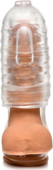 Actual product image XR Brands Milker TPE Masturbator w/ Ball Strap