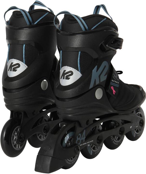 Actual product image K2 Alexis 84 Speed Alu inline skate women (size: 39.5 (US=8.5), black/steelblue) (39)