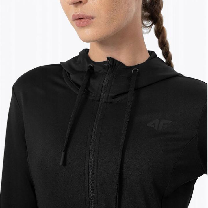 Actual product image 4F Women's thermoactive sweatshirt F113 jet black 4FAW23USEAF113 20S XS/S (XS)