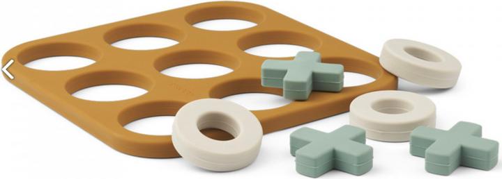 Actual product image Liewood Tic Tac Toe Kelsey Golden Caramel Multi Mix % silicone
