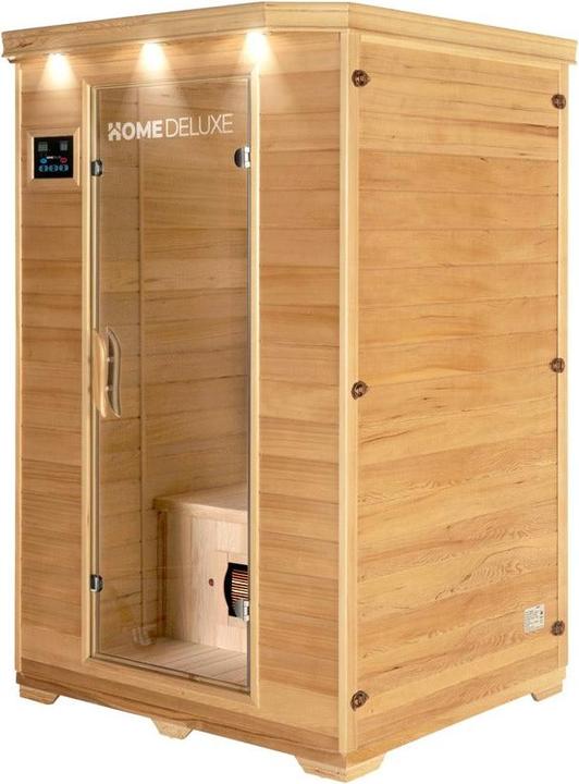 Home Deluxe Infrared cabin IKENNA M - 120x105cm for 2 persons - Infrared cabin with 1750 Watt