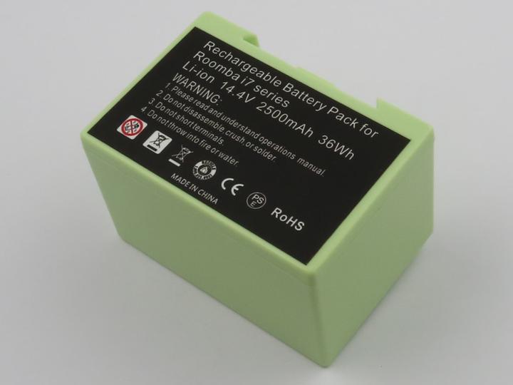 Image du produit AccuCell Batterie compatible avec iRobot Roomba e5, Roomba i7, Li-ion, 14,4V, 2500mAh, 36,0Wh