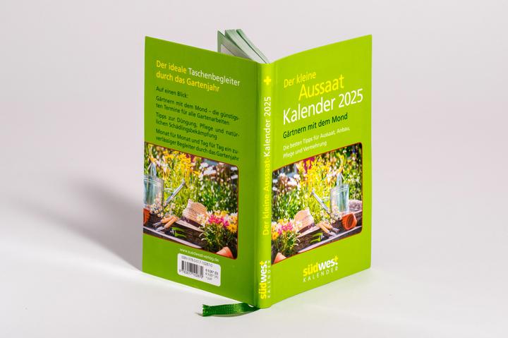 Actual product image The small sowing calendar 2025 - Gardening with the moon. The best tips for sowing, growing (Hardcover, German)