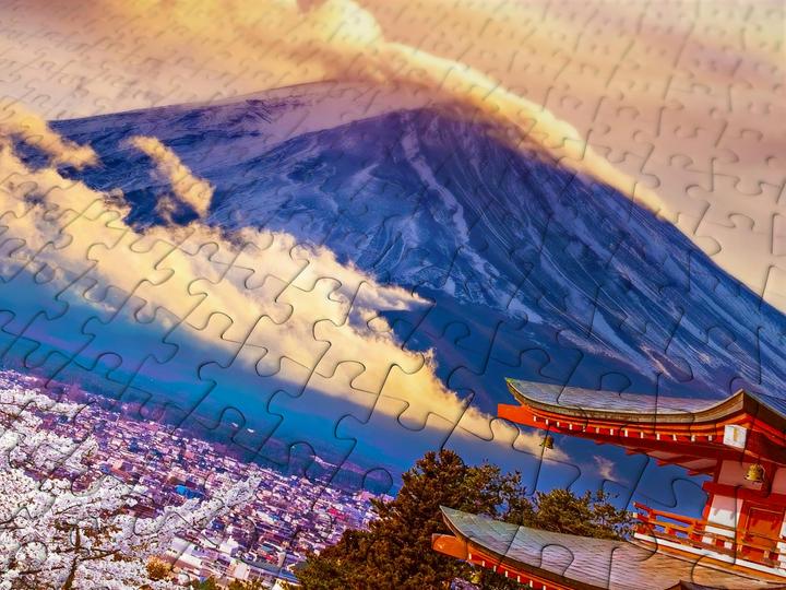 Immagine prodotto Enjoy Puzzle ENJOY-1368 - Monte Fuji in primavera, Giappone, puzzle da 1000 pezzi (1000 pezzi)