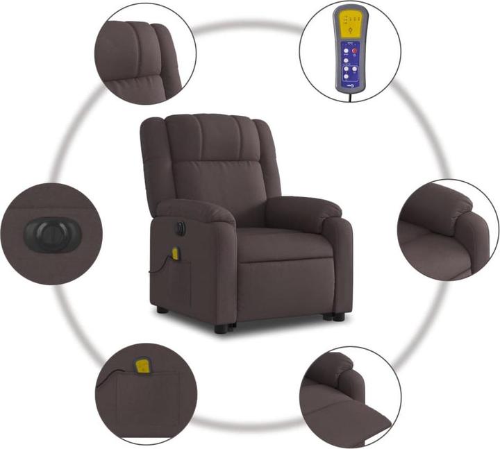 Produktbild VidaXL Elektrischer Massagesessel mit Aufstehhilfe Stoff