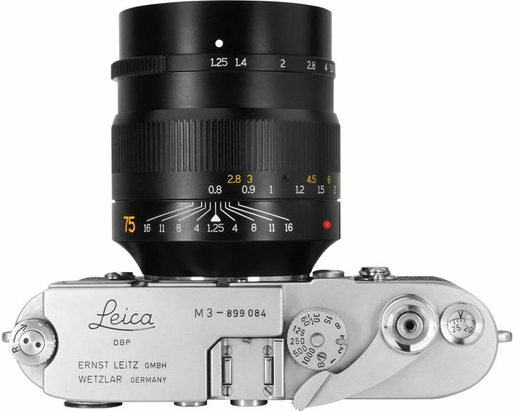 Actual product image 7artisans 75mm F1.25 Leica M (Leica M, full size)