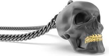Actual product image MTM On-Shirt Skull (Stainless steel, 68 cm)
