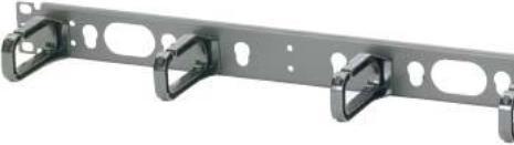 Actual product image Panduit CMPHF1, Black, 1U, 48.3 cm (19"), 483 mm, 87 mm, 44 mm