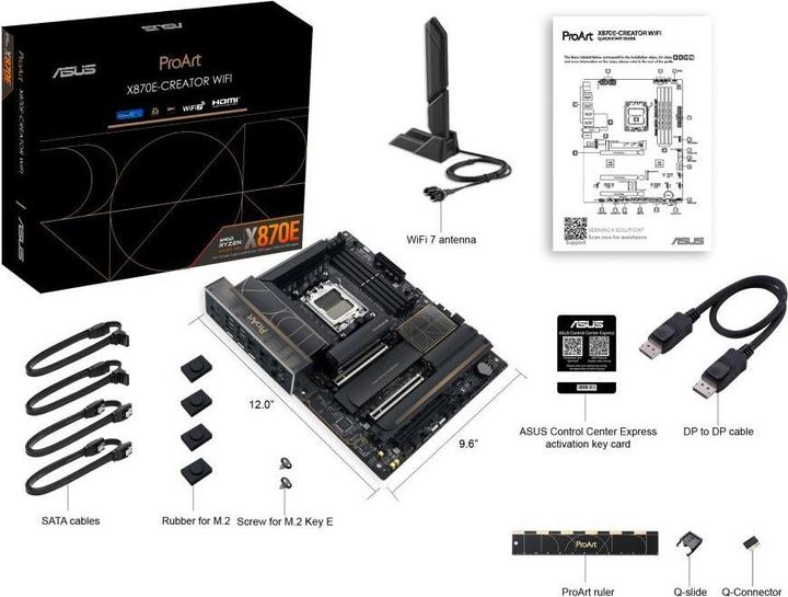 Produktbild ASUS ProArt X870E-CREATOR WIFI (AM5, AMD X870E, ATX)