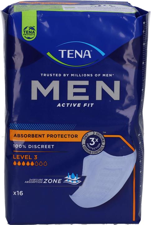 Tena MEN pads for bladder incontinence level 3 (16 x, Regular)
