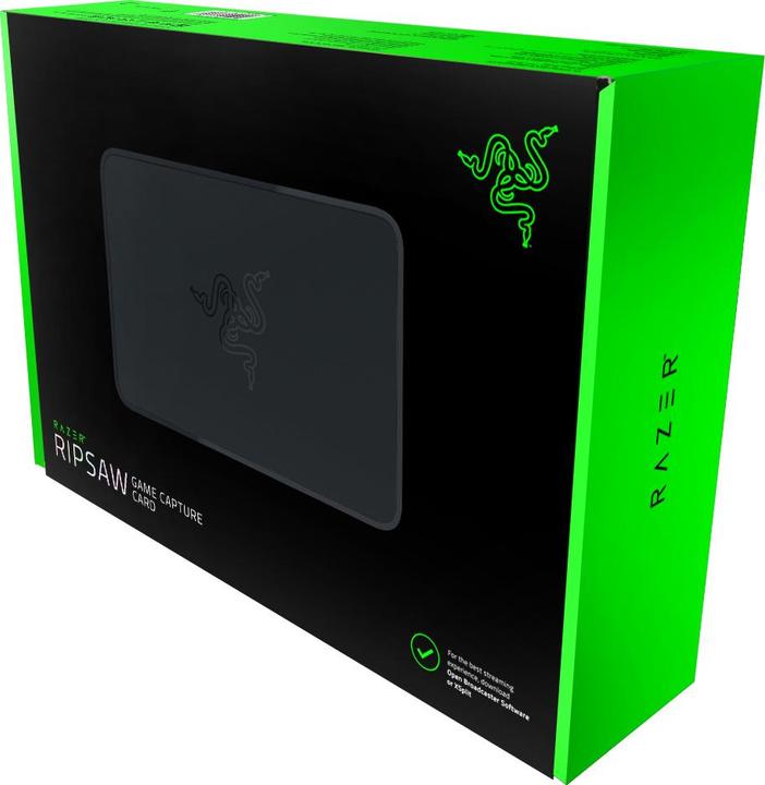 Produktbild Razer Ripsaw Game Capture Card (Xbox Series X, Xbox One S, Xbox Series S, PC, PS3, PS4, Wii U, Xbox 360, Xbox One X)