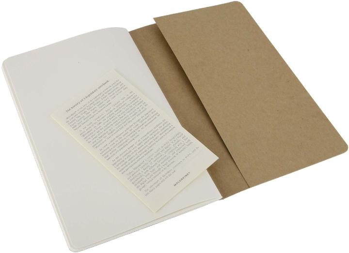 Actual product image Moleskine Cahier Large Set of 3 (130 x 210 mm, Plain, Soft cover)
