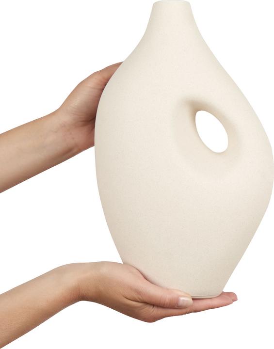 Image du produit Beliani Vase en porcelaine blanc 32 cm KOMOTINI (1 x)