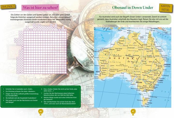 Actual product image Geografie Rätselbuch (German, Philip Pine, 2023)