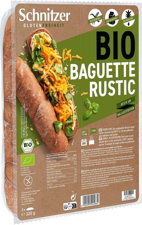 Schnitzer Glutenfreies Bio Maisbaguette mit Ölsamen (320 g)