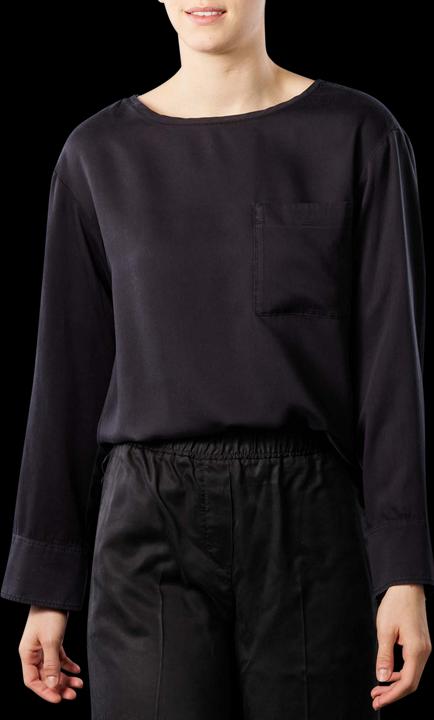 Marc O'Polo A-Line Sleeve Blouse Patched Pocket deep sky