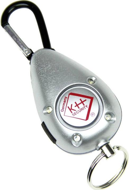 KH Security Taschenalarm Silber mit LED 10