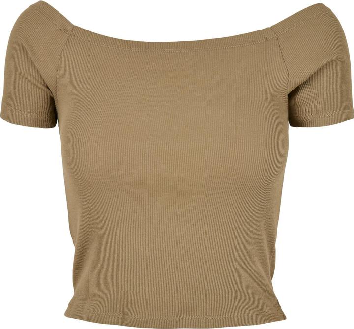 Produktbild Urban Classics Ladies Off Shoulder Rib Tee (S)