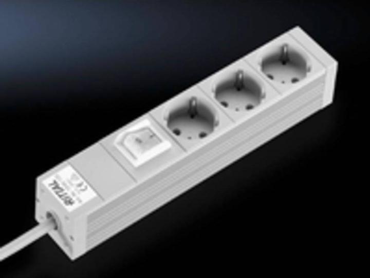 Produktbild Rittal Steckdosenleiste (Rack (3 x, CEE 7/3, 2 m)