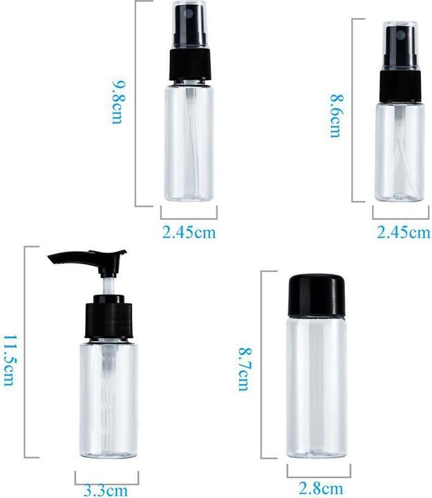 Produktbild Intirilife 6-teiliges Flaschen Set TRANSPARENT