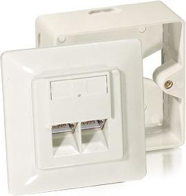 Produktbild equip Dose 2x Unterputz/Aufputz Perlwe