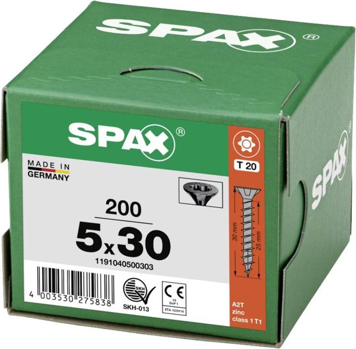 Image du produit Spax Vis pour panneaux agglomérés (200 Vis par pièce)