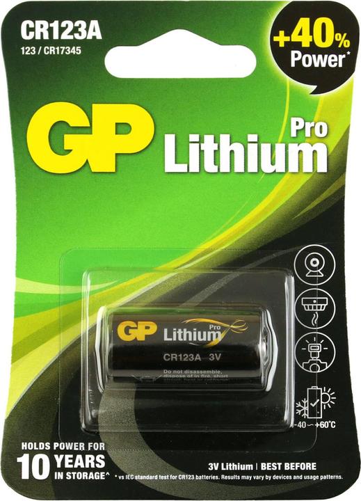 Immagine prodotto GP Batteries Foto (1 pz., CR123A, 1400 mAh)