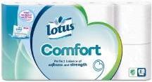 Actual product image Antalis Toilet paper Lotus Comfort 3-ply 18,45m 56rolls/carton - (56 rolls per carton)