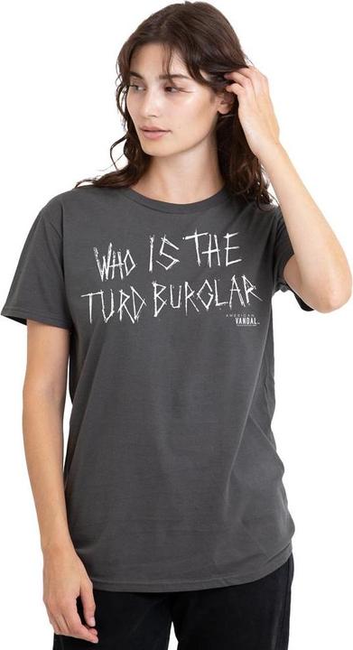 Actual product image American Vandal Unisex Adult Turd Burglar T-Shirt (XL)