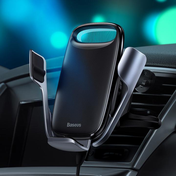 Immagine prodotto Baseus Supporto per auto a gravità Milky Way con caricatore a induzione Qi 15W nero