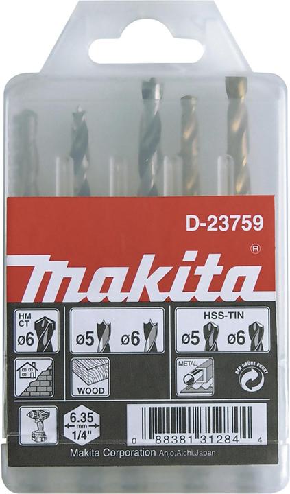 Makita Bohrer-Set (5, 6 Millimeter)
