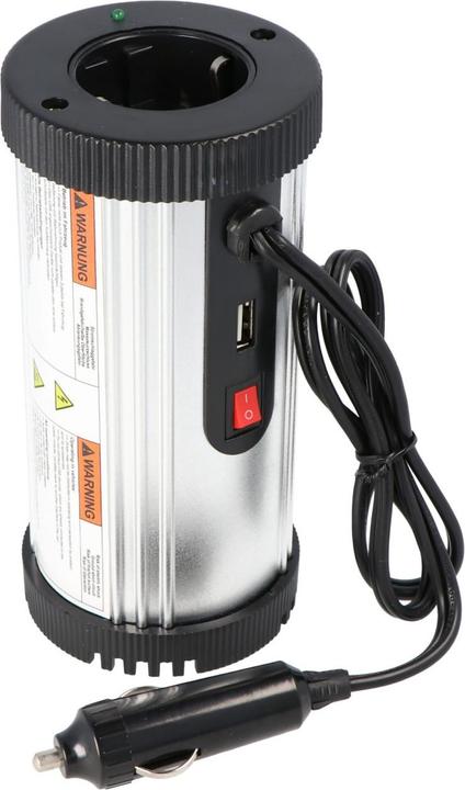 AccuCell Spannungswandler DC/AC von 12 Volt auf 230 Volt mit max 150 Watt