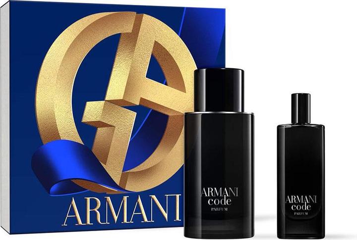 Actual product image Giorgio Armani Code Homme Le Parfum Set Eau de Parfum 75ml + Eau de Parfum 15ml (Eau de parfum, 1434.51 ml)