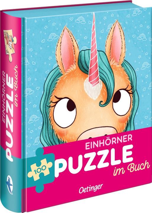 Actual product image Unicorns Puzzle in Book (100 pieces)