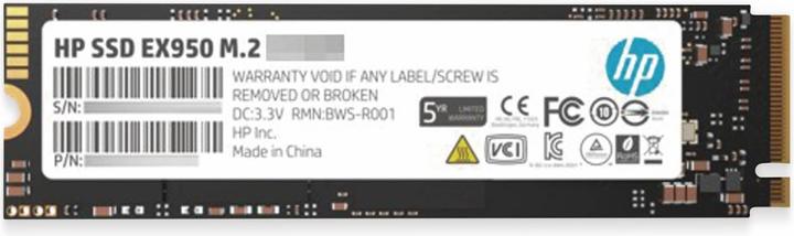 Actual product image HP EX950 (512 GB, M.2 2280)