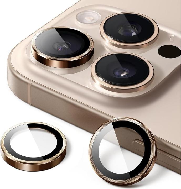 Immagine prodotto Screenguard Protezione della lente della fotocamera Vetro protettivo Apple iPhone 16 Pro (Apple iPhone 16 Pro)