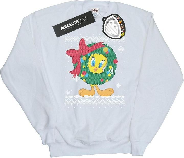 Produktbild Looney Tunes Tweety Pie Christmas Fair Isle Sweatshirt (L)