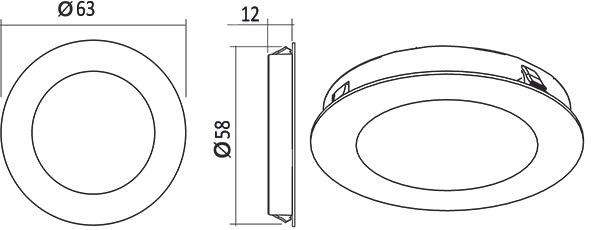 Image du produit L&S Jeu de lampes encastrables LED Moonlight HV 230 V (404 lm)