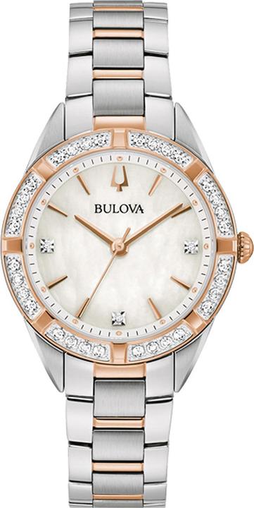 Immagine prodotto Bulova 98R281 Orologio classico da donna 32mm 3ATM (Orologio da polso analogico, 32 mm)