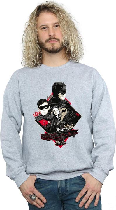 Immagine prodotto Felpa in cotone da uomo Batman Serie TV Personaggi Skyline (XL)