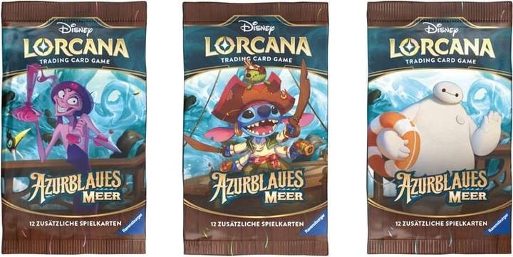Immagine prodotto Disney Gioco di carte collezionabili Lorcana: Azure Sea - Espositore con 24 bustine di richiamo (tedesco) (Tedesco, Display del booster)