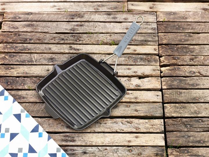 Image du produit Staub Poêle à griller (24 cm, Poêle à grillades, Fonte)