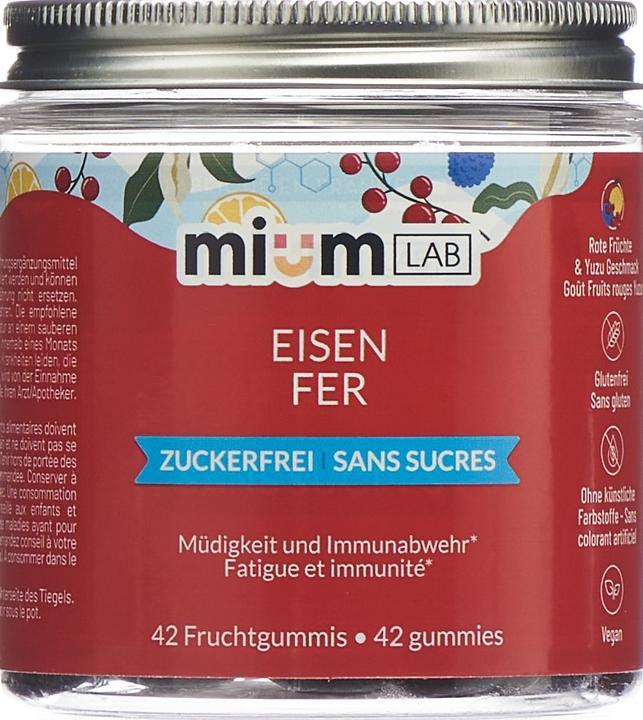 Image du produit Mium Lab Vitamingummis Eisen (42 pièce(s), Gummies, 143 g)