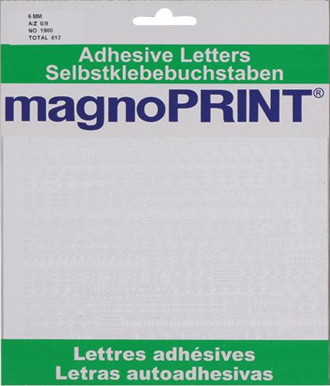Actual product image Magnoprint Self-adhesive letters