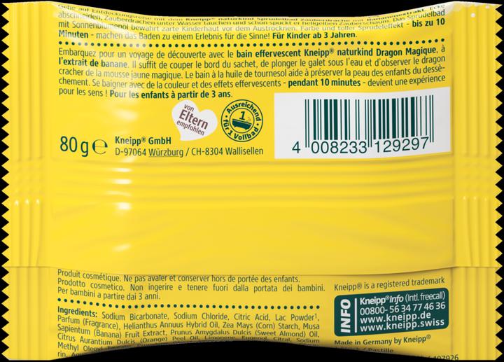 Image du produit Kneipp Naturkind Bain effervescent Dragon magique (Perle de bain)