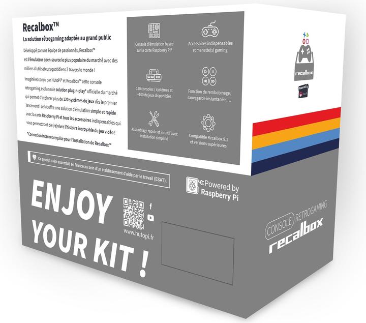 Produktbild HutoPi Official Recalbox Retrogaming console 4GB RAM / 128GB (Nespi box)