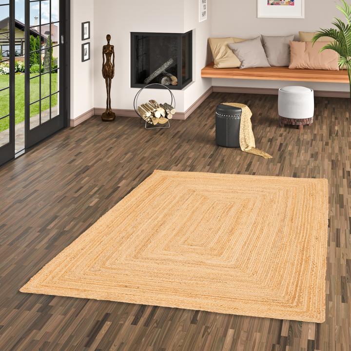 Produktbild Pergamon Naturfaser Teppich Jute Salsa Bordüre (160 x 230 cm)