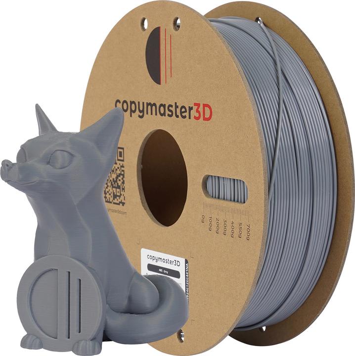 Produktbild Copymaster3D ABS Filament for 3D Printer, 1.75 mm, Gray (ABS, 1.75 mm, Grau)