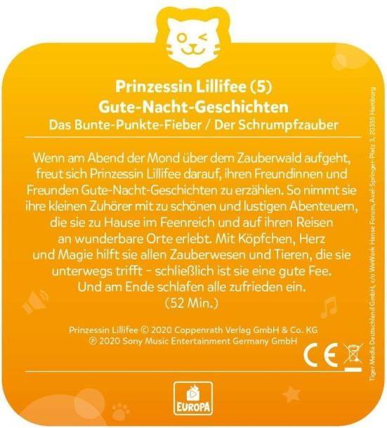 Produktbild Tigermedia Tigercard Prinzessin Lillifee (5): Gute-Nacht-Geschichten- Folge 9+10 (Deutsch)